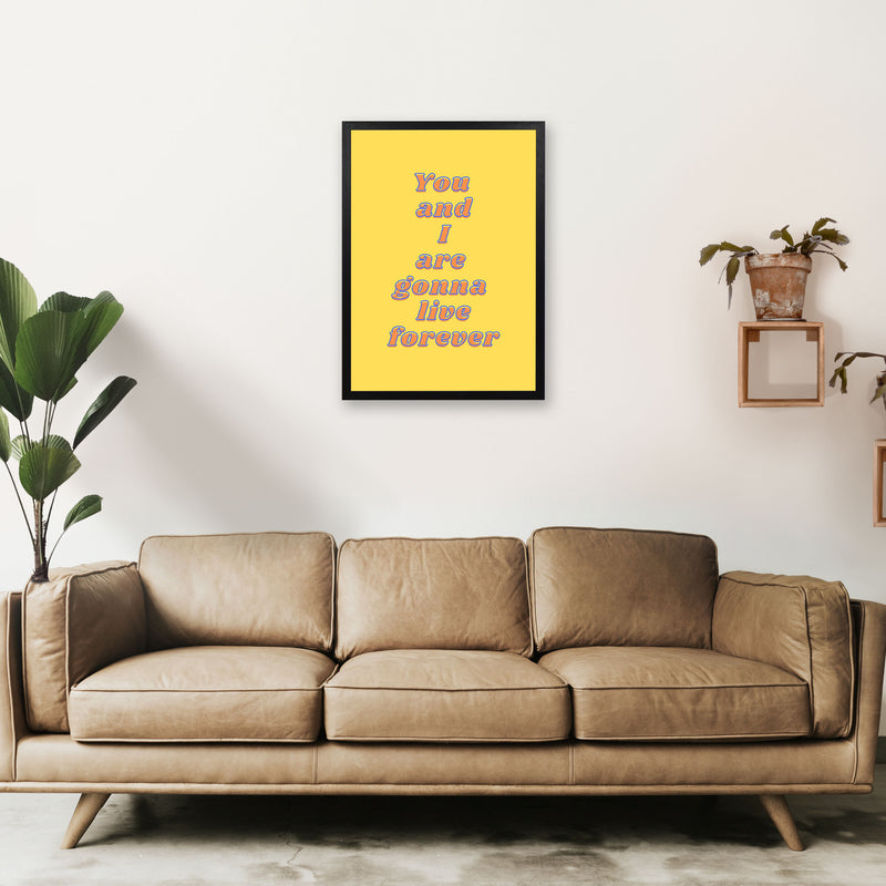 Live forever Art Print by Proper Job Studio A2 White Frame