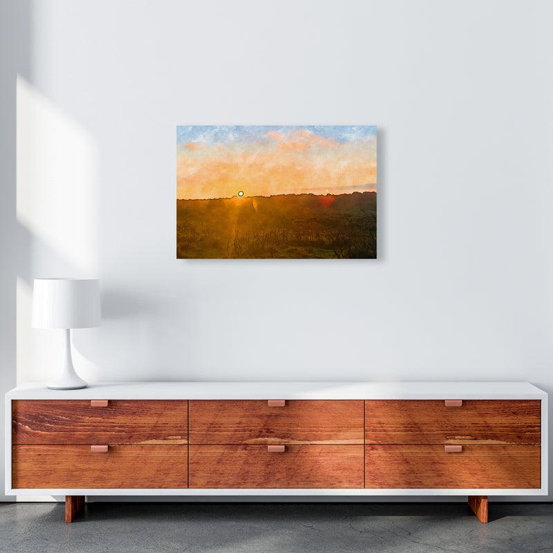 Sunset over Dartmoor A2 Canvas