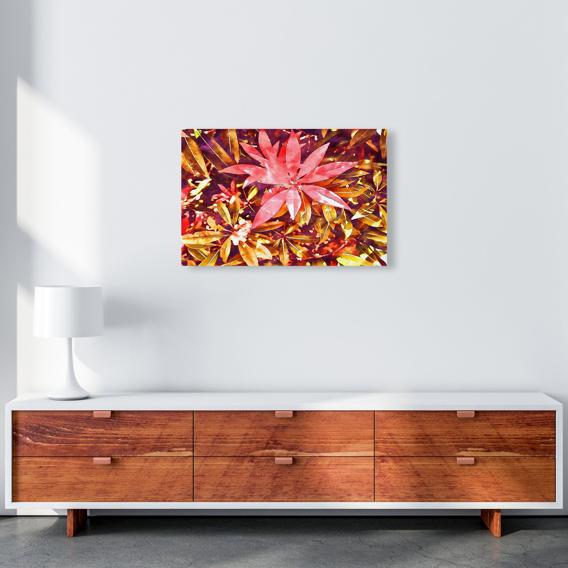 Autumnal flowers A2 Canvas