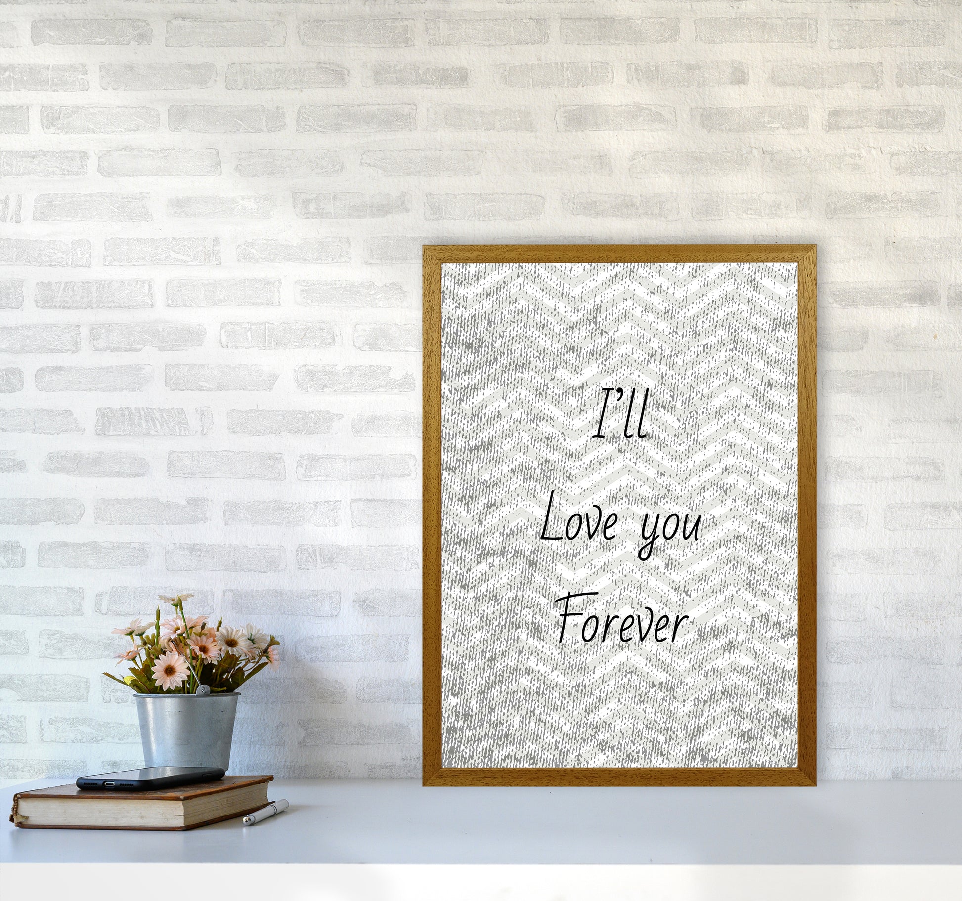 Love forever Quote Art Print by Proper Job Studio A2 Print Only