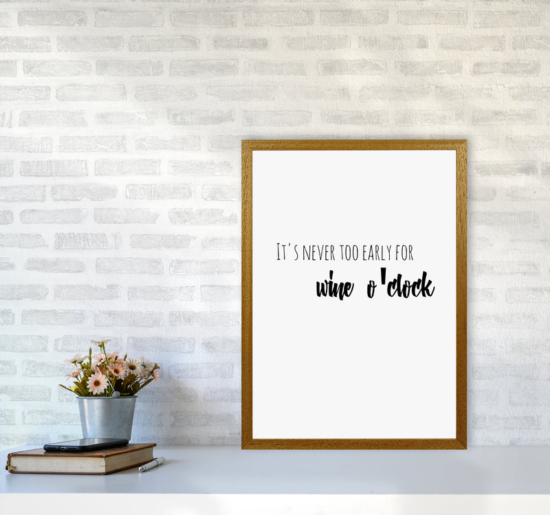 Wine o'clock Quote Art Print by Proper Job Studio A2 Print Only