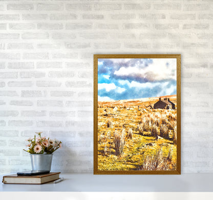 House on Dartmoor 2 Art Print by Proper Job Studio A2 Print Only