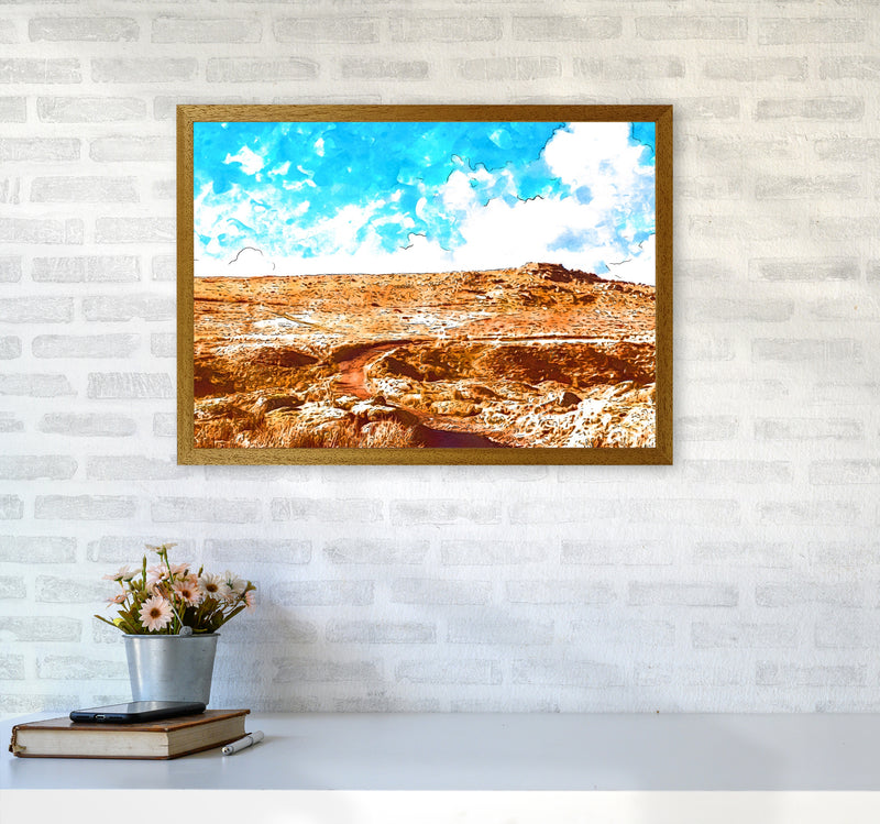 Dartmoor Tor Art Print by Proper Job Studio A2 Print Only