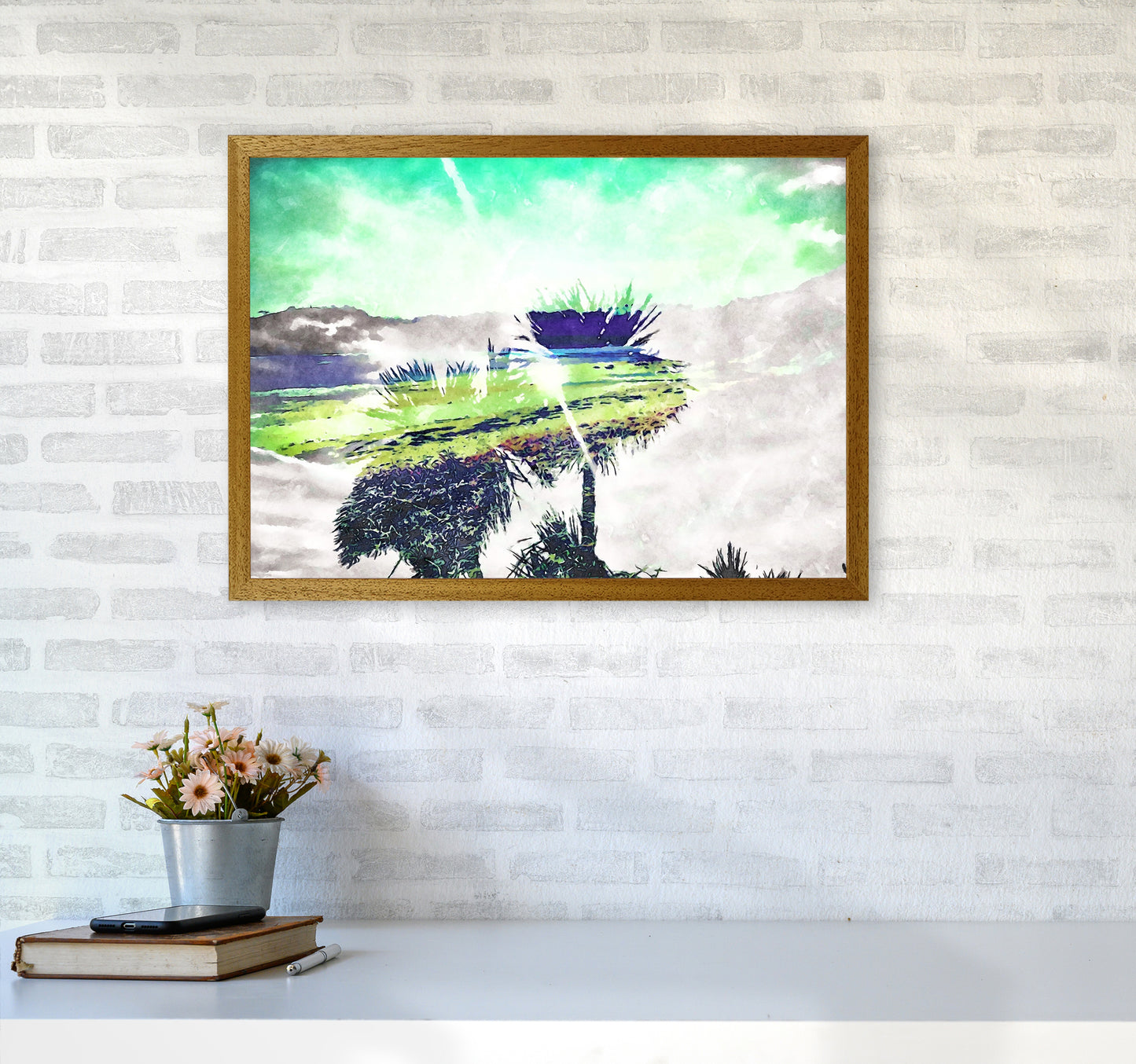 Hazy Sun Art Print by Proper Job Studio A2 Print Only