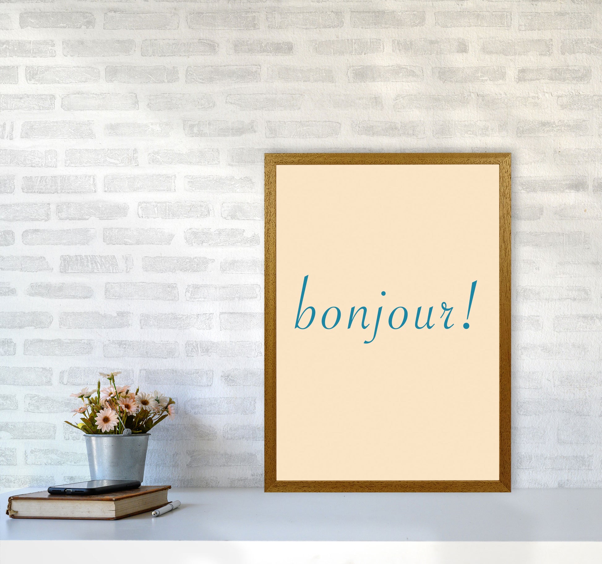Bonjour Art Print by Proper Job Studio A2 Print Only