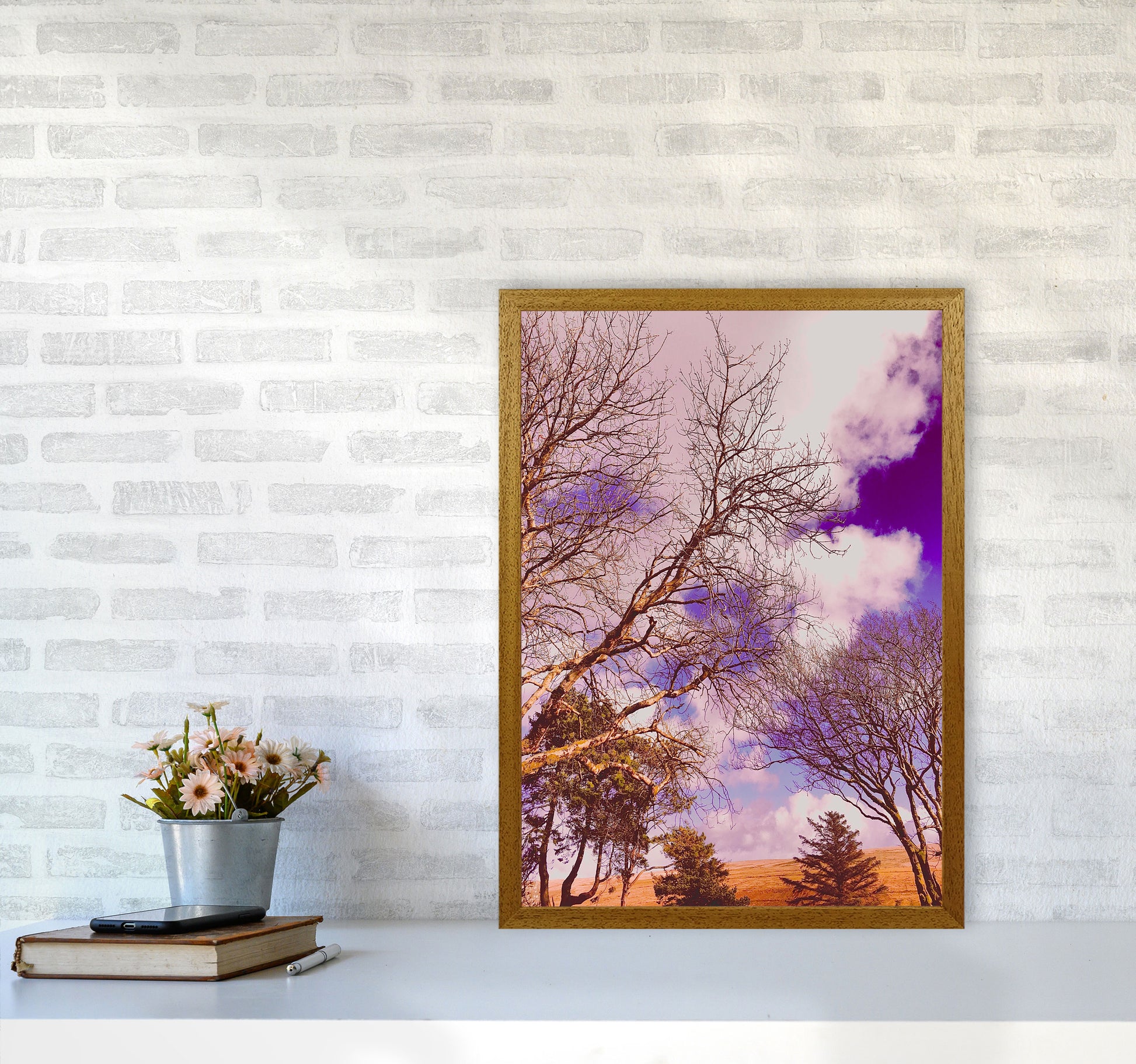 Pink Dartmoor Art Print by Proper Job Studio A2 Print Only