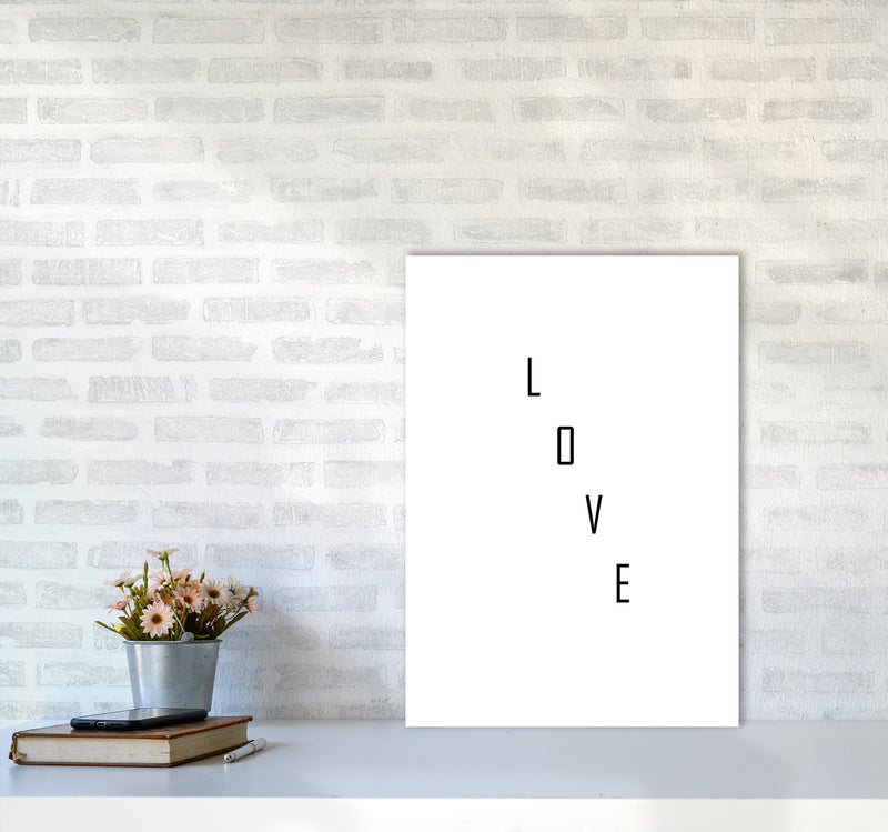 Love Quote Art Print by Proper Job Studio A2 Black Frame