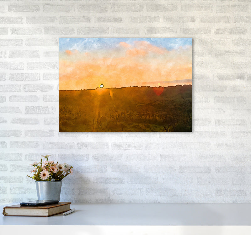 Sunset over Dartmoor A2 Black Frame