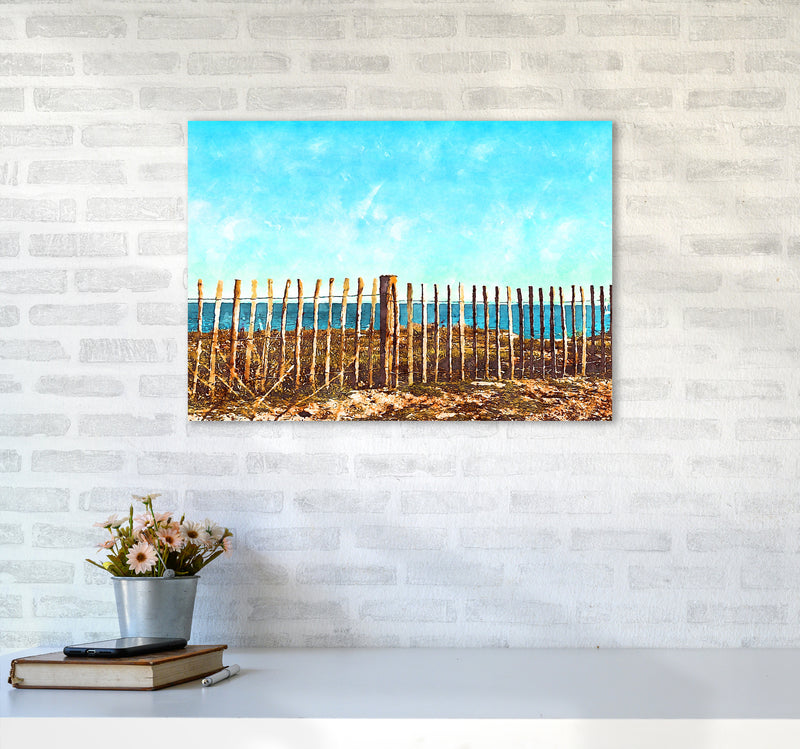A day at the beach A2 Black Frame