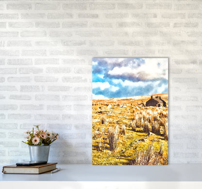 House on Dartmoor 2 Art Print by Proper Job Studio A2 Black Frame