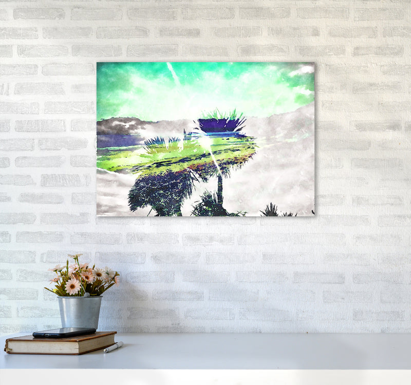 Hazy Sun Art Print by Proper Job Studio A2 Black Frame
