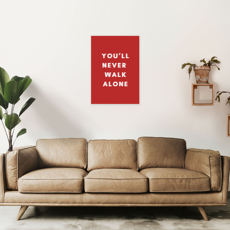 You'll never walk alone Art Print by Proper Job Studio A2 Black Frame