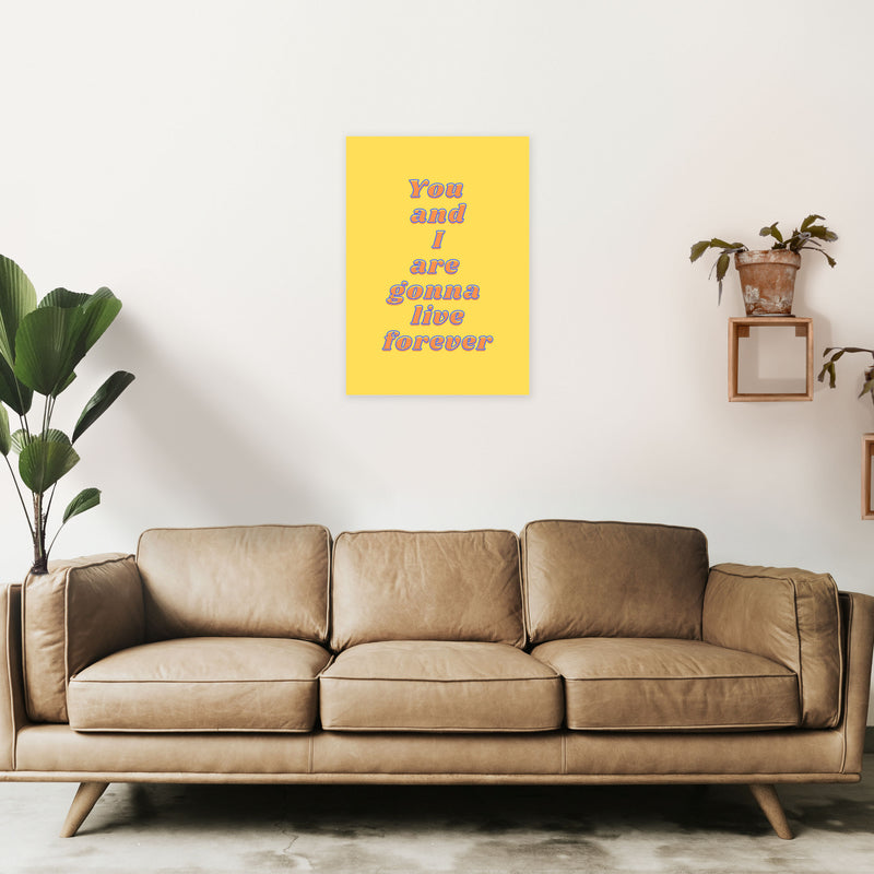 Live forever Art Print by Proper Job Studio A2 Black Frame