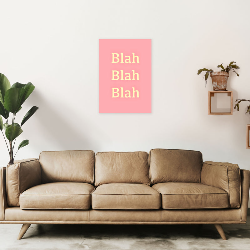 Blah Blah Blah Art Print by Proper Job Studio A2 Black Frame