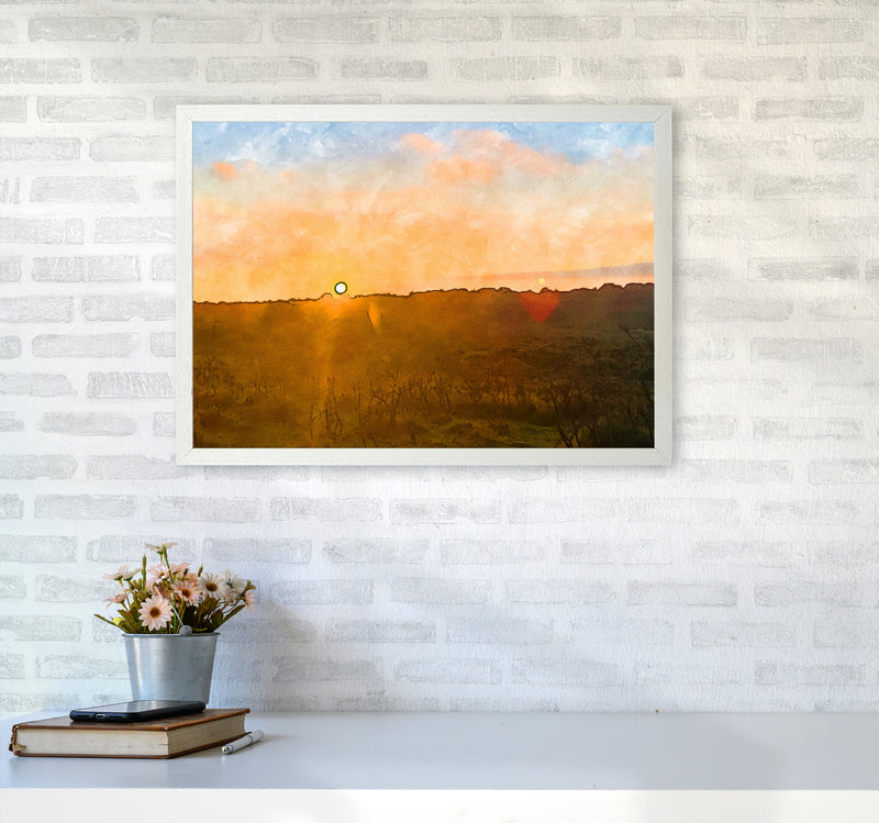 Sunset over Dartmoor A2 Oak Frame