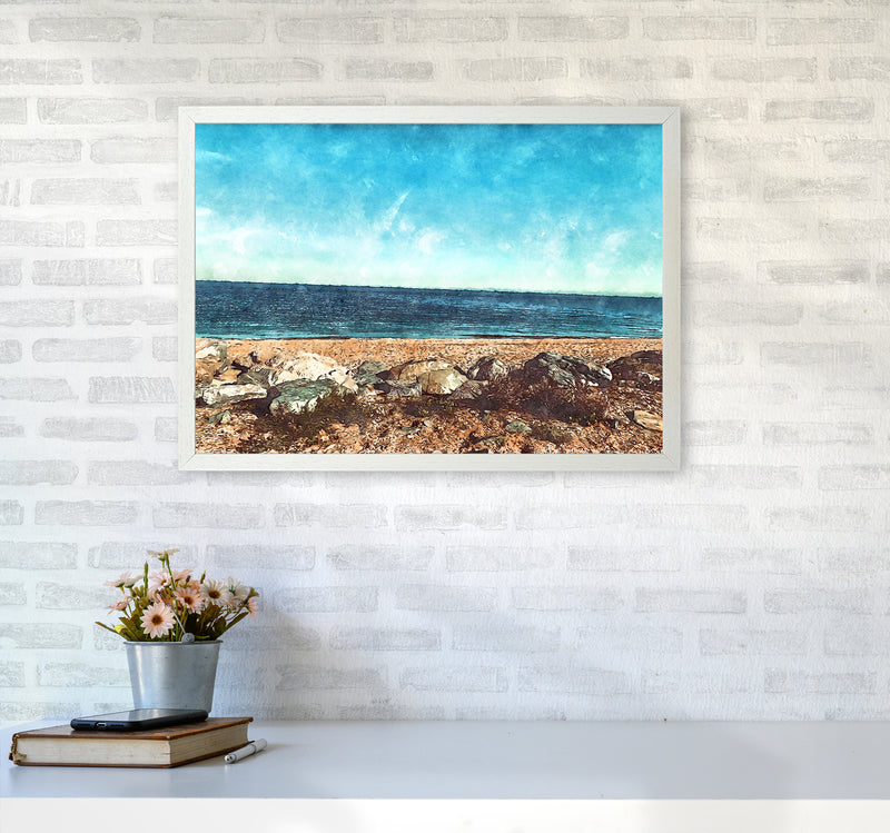 A day at the beach 2 A2 Oak Frame