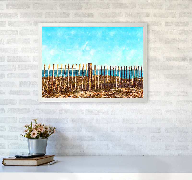 A day at the beach A2 Oak Frame