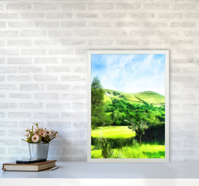 Snowdonia by Day Art Print by Proper Job Studio A2 Oak Frame