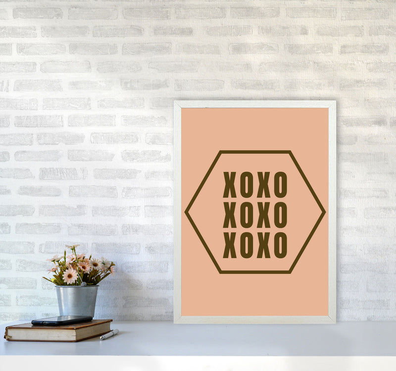 XOXO Art Print by Proper Job Studio A2 Oak Frame