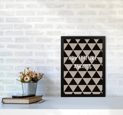 Adventure Quote Art Print by Proper Job Studio A3 White Frame