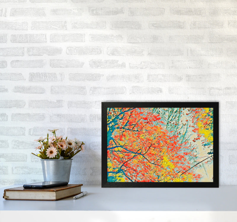 Autumn is here A3 White Frame