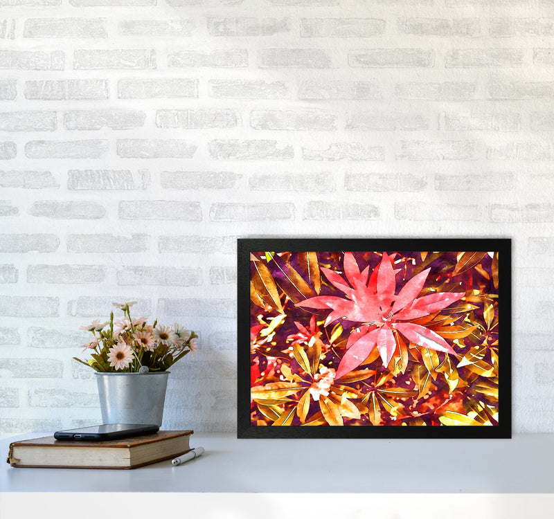 Autumnal flowers A3 White Frame