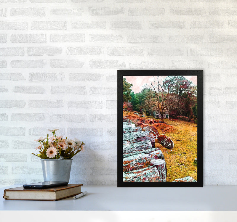 House on Dartmoor Art Print by Proper Job Studio A3 White Frame