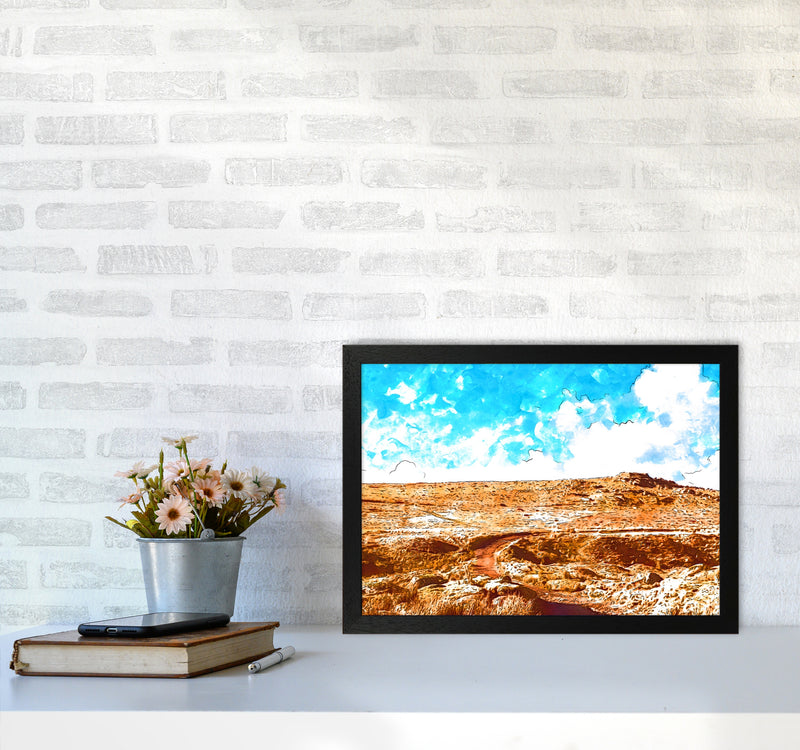 Dartmoor Tor Art Print by Proper Job Studio A3 White Frame