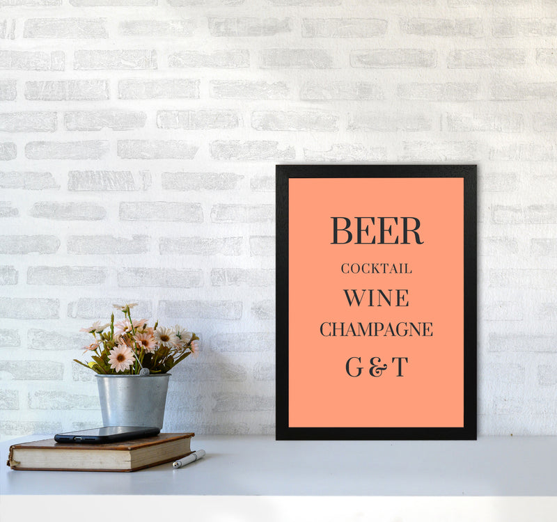 Drinks Art Print by Proper Job Studio A3 White Frame