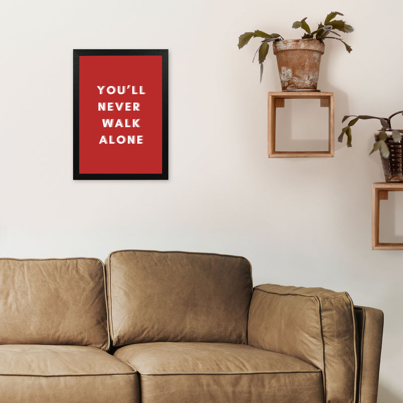 You'll never walk alone Art Print by Proper Job Studio A3 White Frame