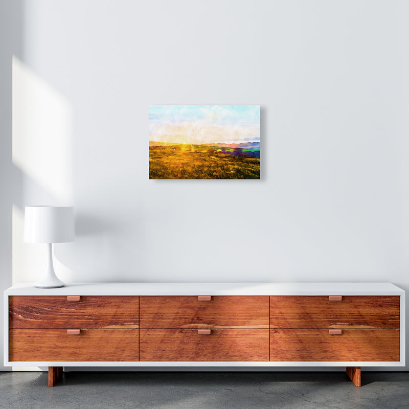 Dartmoor Sunset Art Print by Proper Job Studio A3 Canvas
