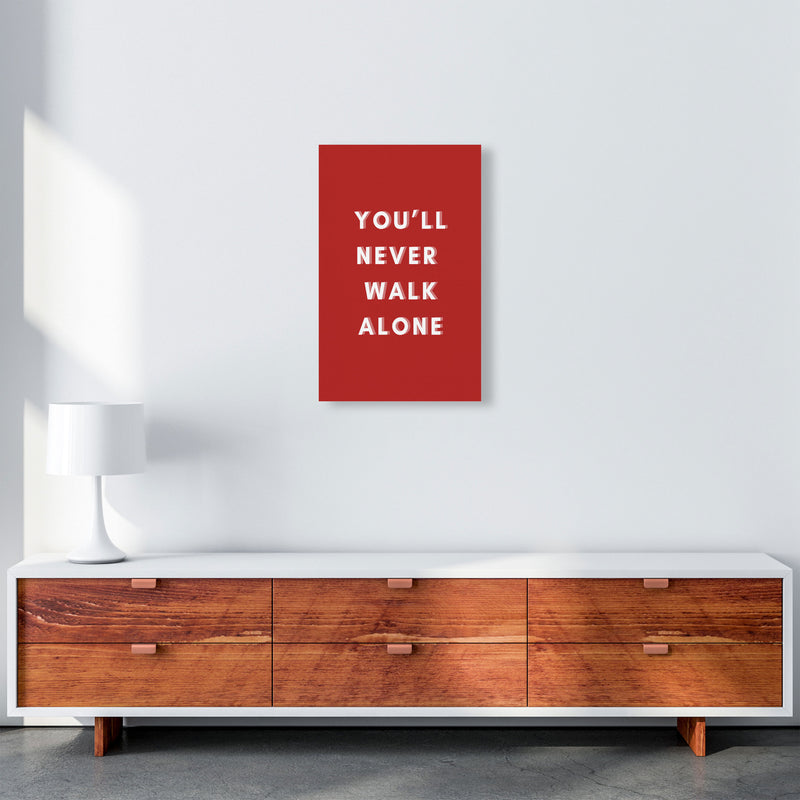 You'll never walk alone Art Print by Proper Job Studio A3 Canvas