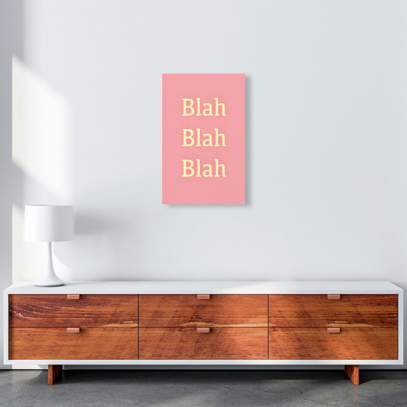 Blah Blah Blah Art Print by Proper Job Studio A3 Canvas