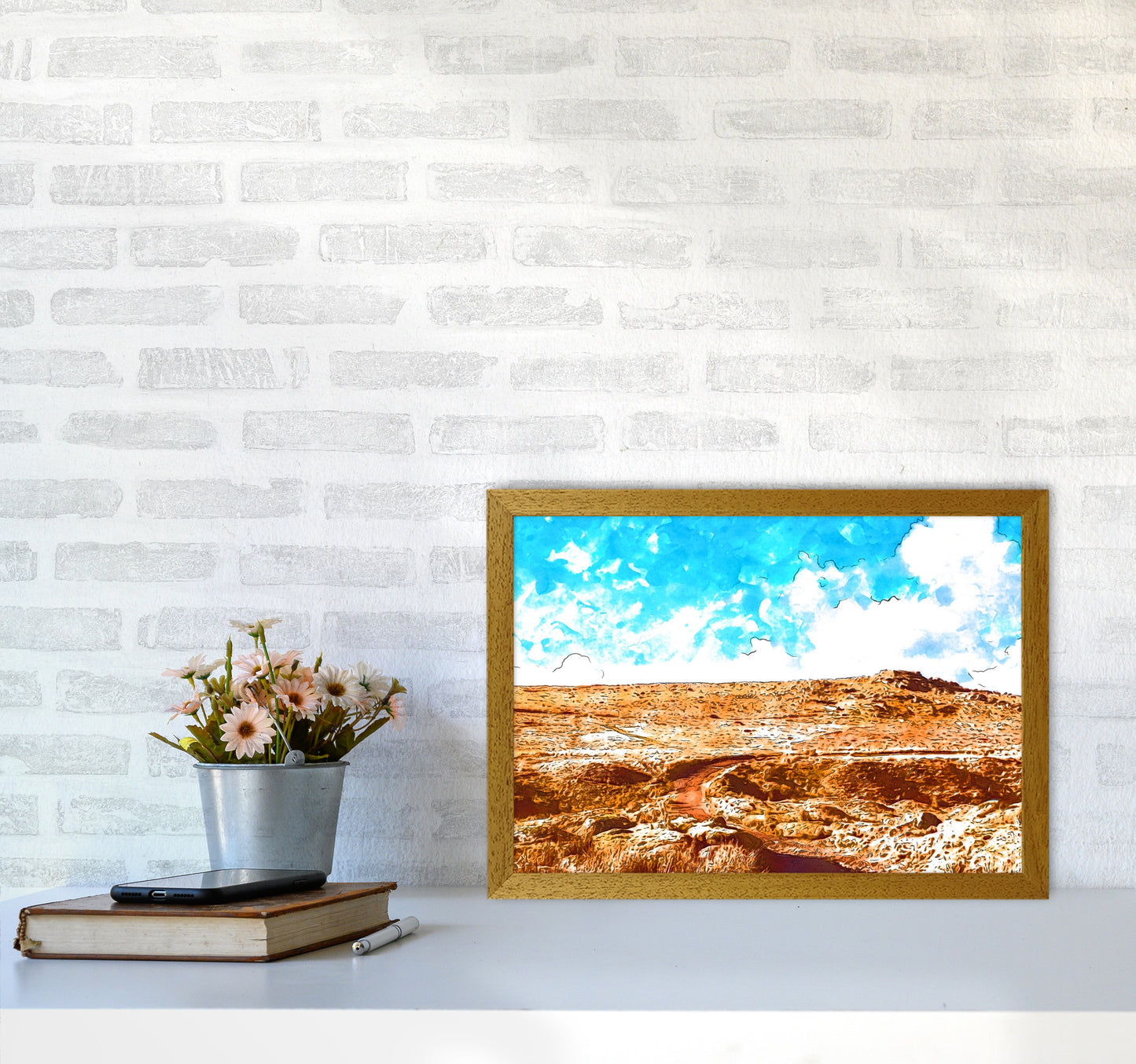 Dartmoor Tor Art Print by Proper Job Studio A3 Print Only