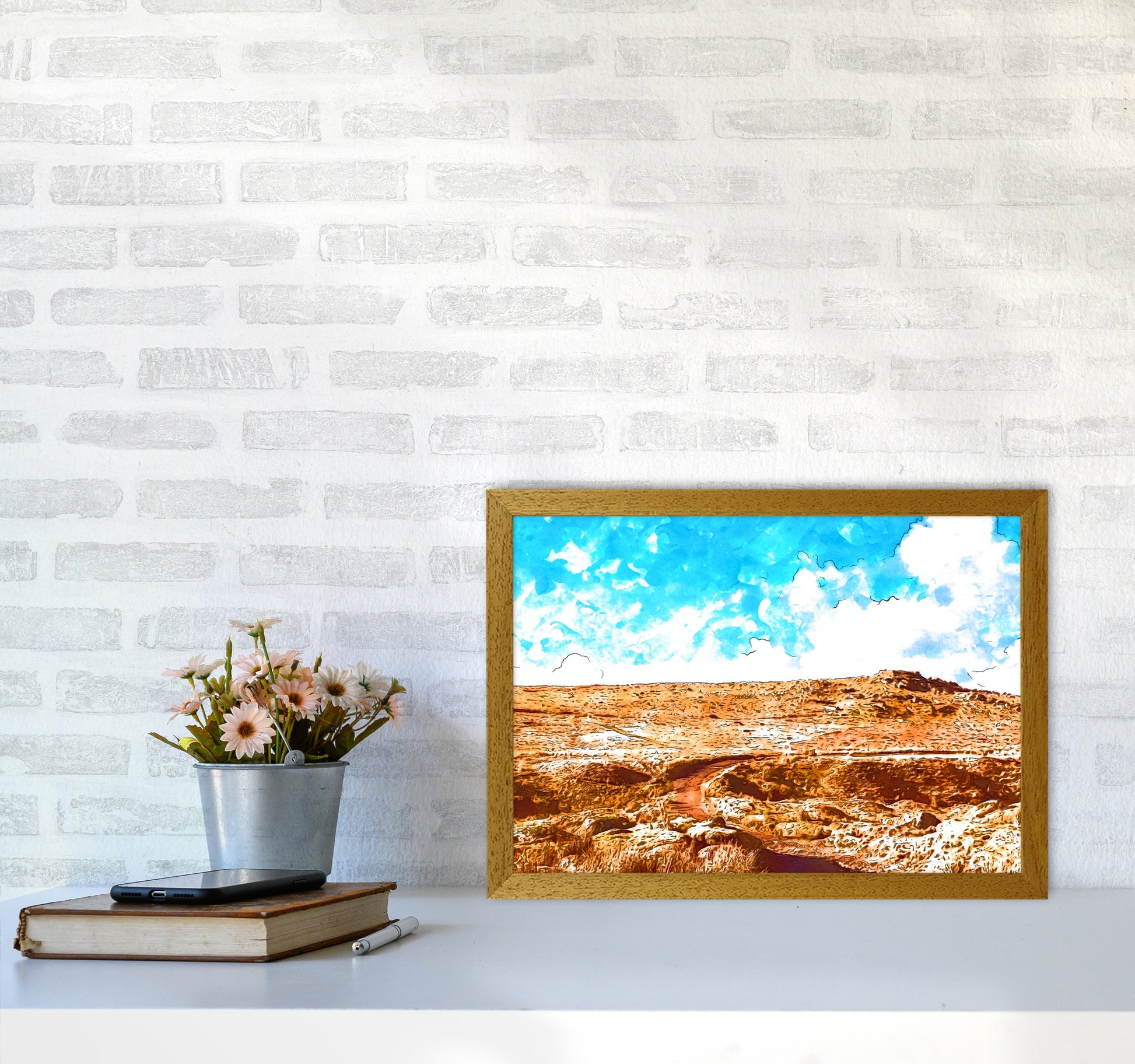Dartmoor Tor Art Print by Proper Job Studio A3 Print Only