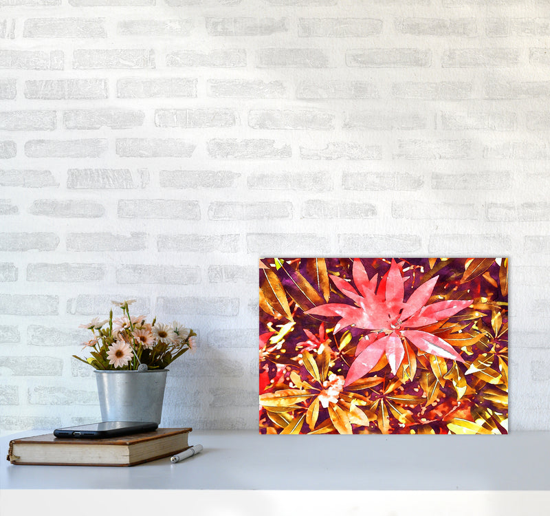 Autumnal flowers A3 Black Frame