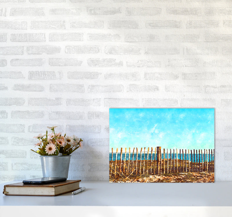 A day at the beach A3 Black Frame
