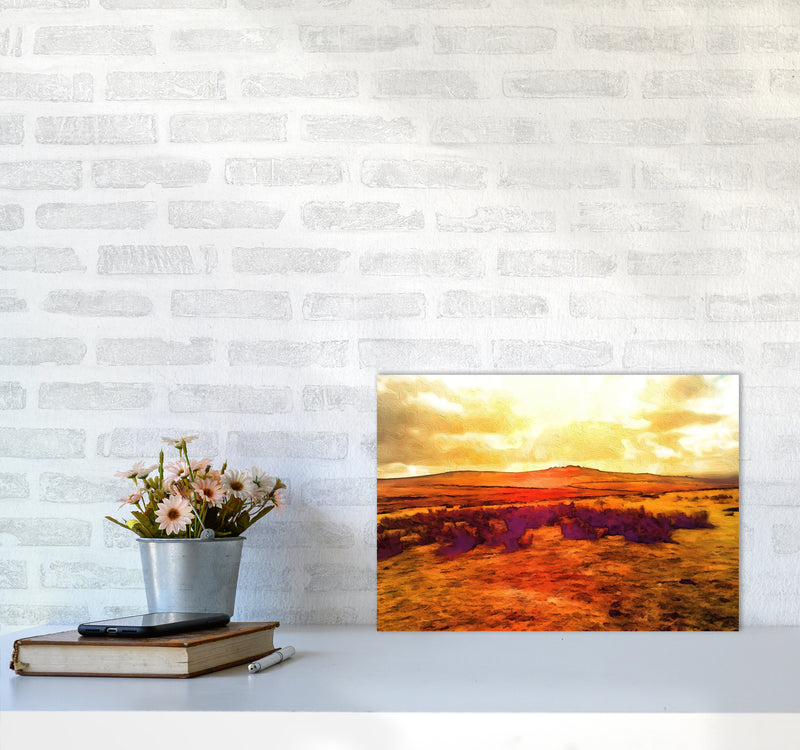 Dartmoor 3 Art Print by Proper Job Studio A3 Black Frame