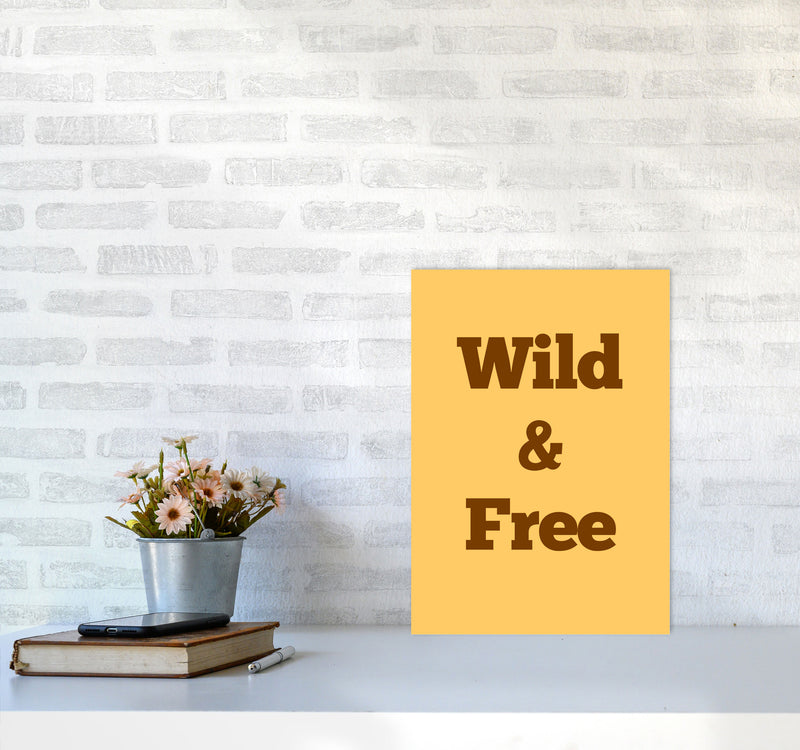 Wild & Free Art Print by Proper Job Studio A3 Black Frame