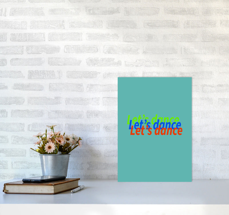 Let's Dance Art Print by Proper Job Studio A3 Black Frame