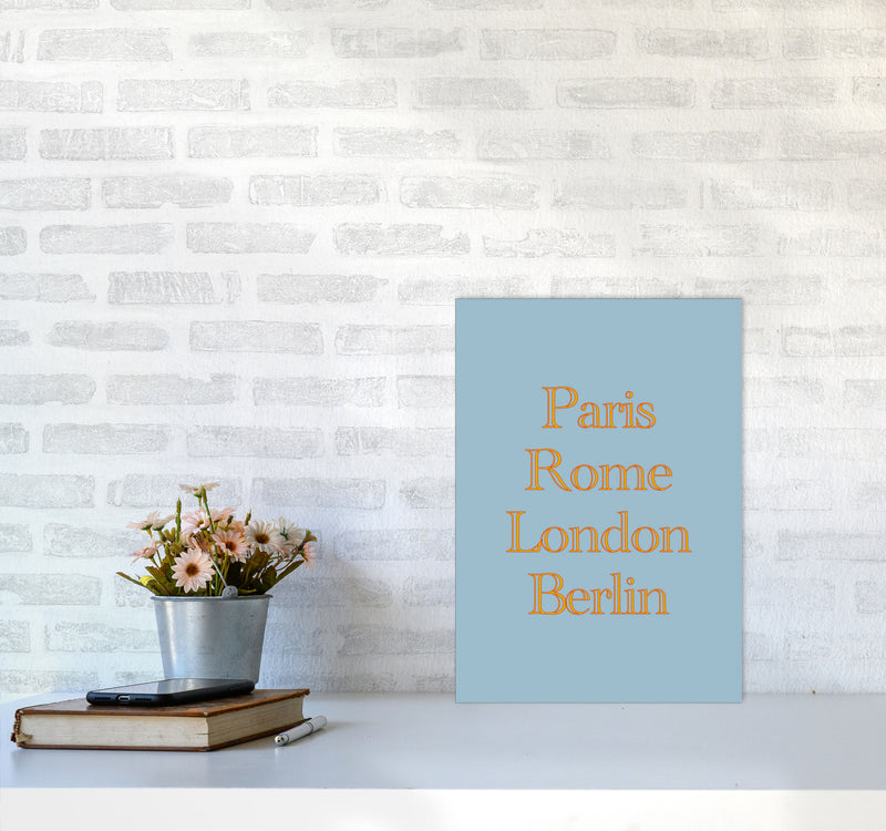 Cities (2) Art Print by Proper Job Studio A3 Black Frame