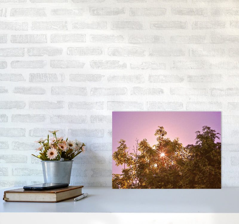 Blush Sunrise Art Print by Proper Job Studio A3 Black Frame