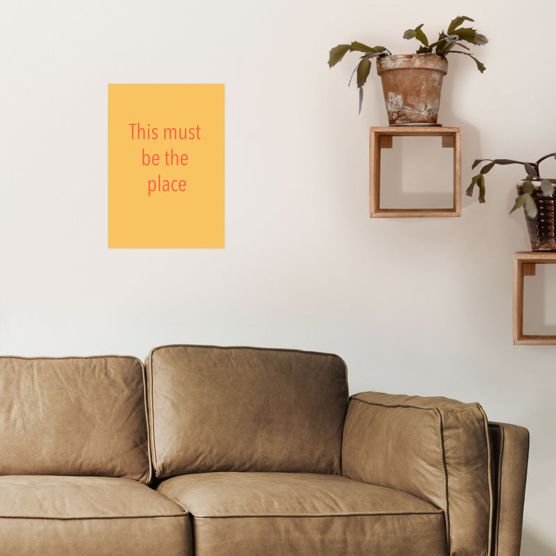 This must be the place Art Print by Proper Job Studio A3 Black Frame