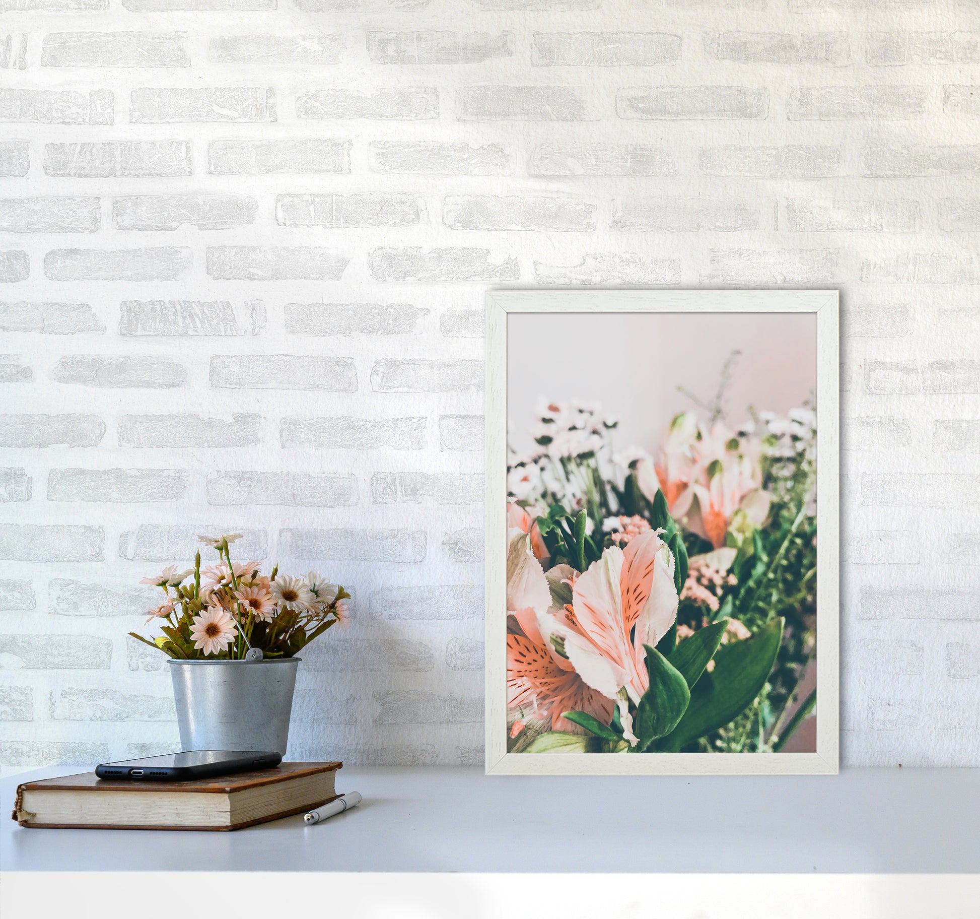 Flowers Photography Art Print by Proper Job Studio A3 Oak Frame