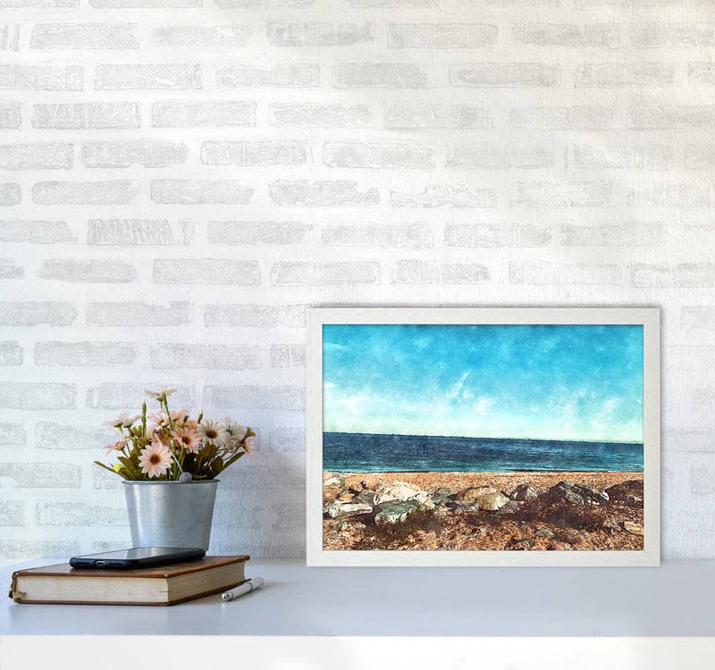 A day at the beach 2 A3 Oak Frame