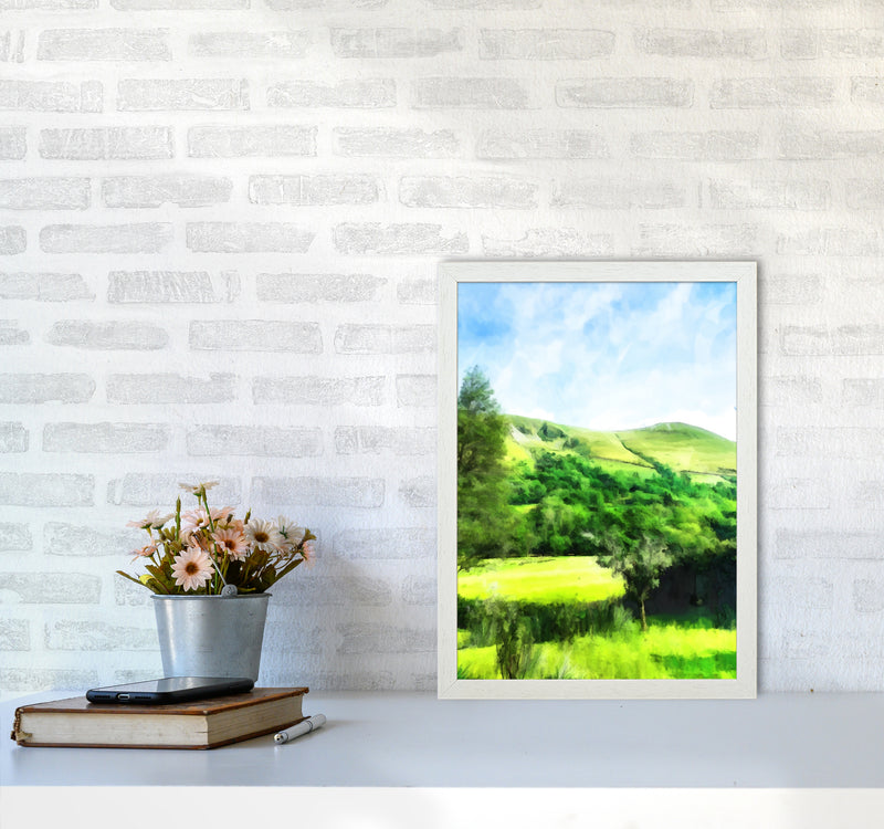 Snowdonia by Day Art Print by Proper Job Studio A3 Oak Frame