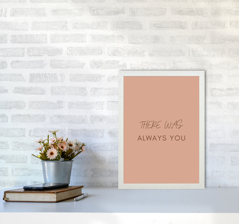 There was you Art Print by Proper Job Studio A3 Oak Frame