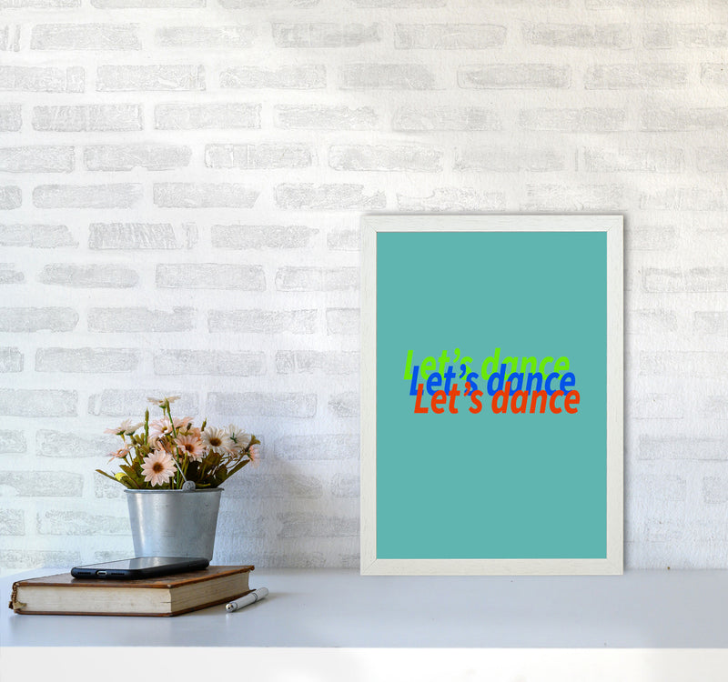 Let's Dance Art Print by Proper Job Studio A3 Oak Frame