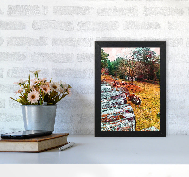 House on Dartmoor Art Print by Proper Job Studio A4 White Frame