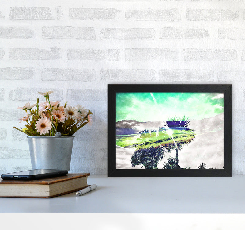 Hazy Sun Art Print by Proper Job Studio A4 White Frame